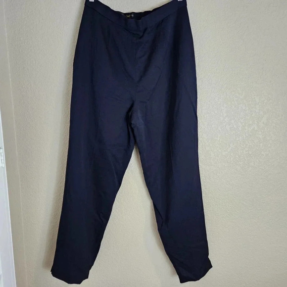 Classiques Entier Vintage Women’s Wool Pants 14 Navy Blue - Picture 2 of 5
